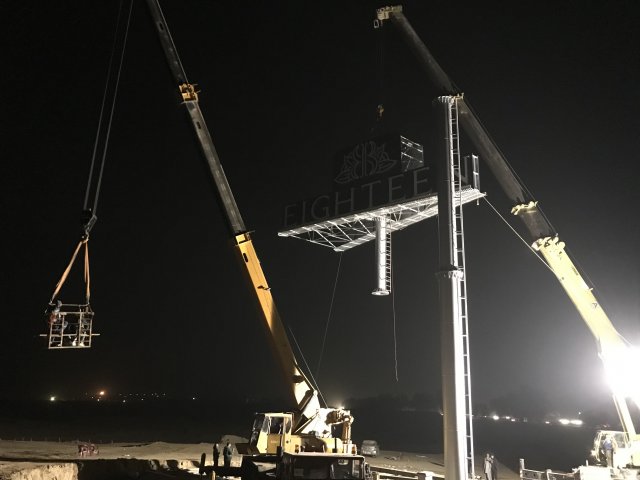 Highest Dual Billboard on Unipole Installed at Eighteen Islamabad